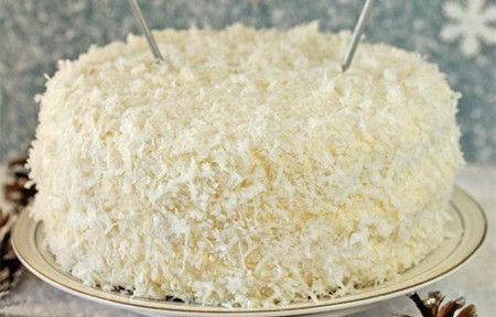 Coconut Layer Cake Cutting - Ultrasonic Cutting - Cheersonic 1