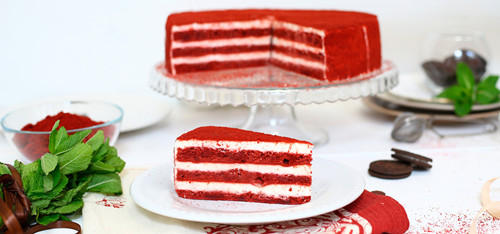 Red Velvet Cake Slicing - Ultrasonic Cake Cutter - Cheersonic 3