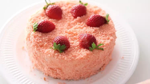 草莓芝士蛋糕切片 - 超声波切割芝士蛋糕 - 杭州驰飞