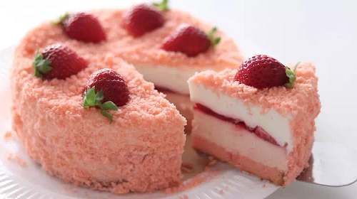 Strawberry Cheesecake Slicing - Ultrasonic Cutting For Cheesecake 2