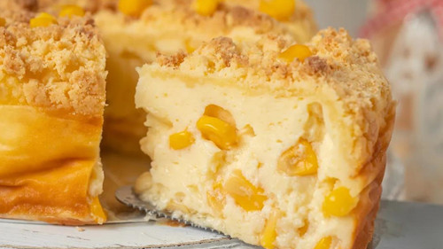 Corn Crisp Yogurt Cake - Cheesecake - Cheersonic