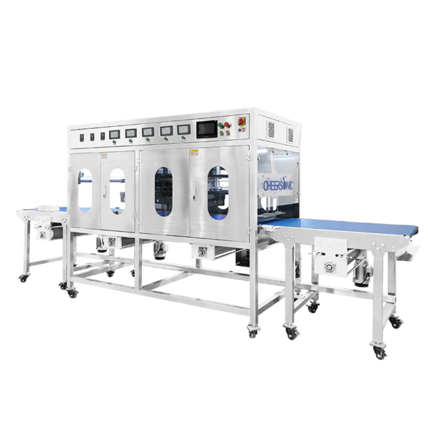 Cut Frozen Dough - Ultrasonic Food Cutting Factory - Cheersonic